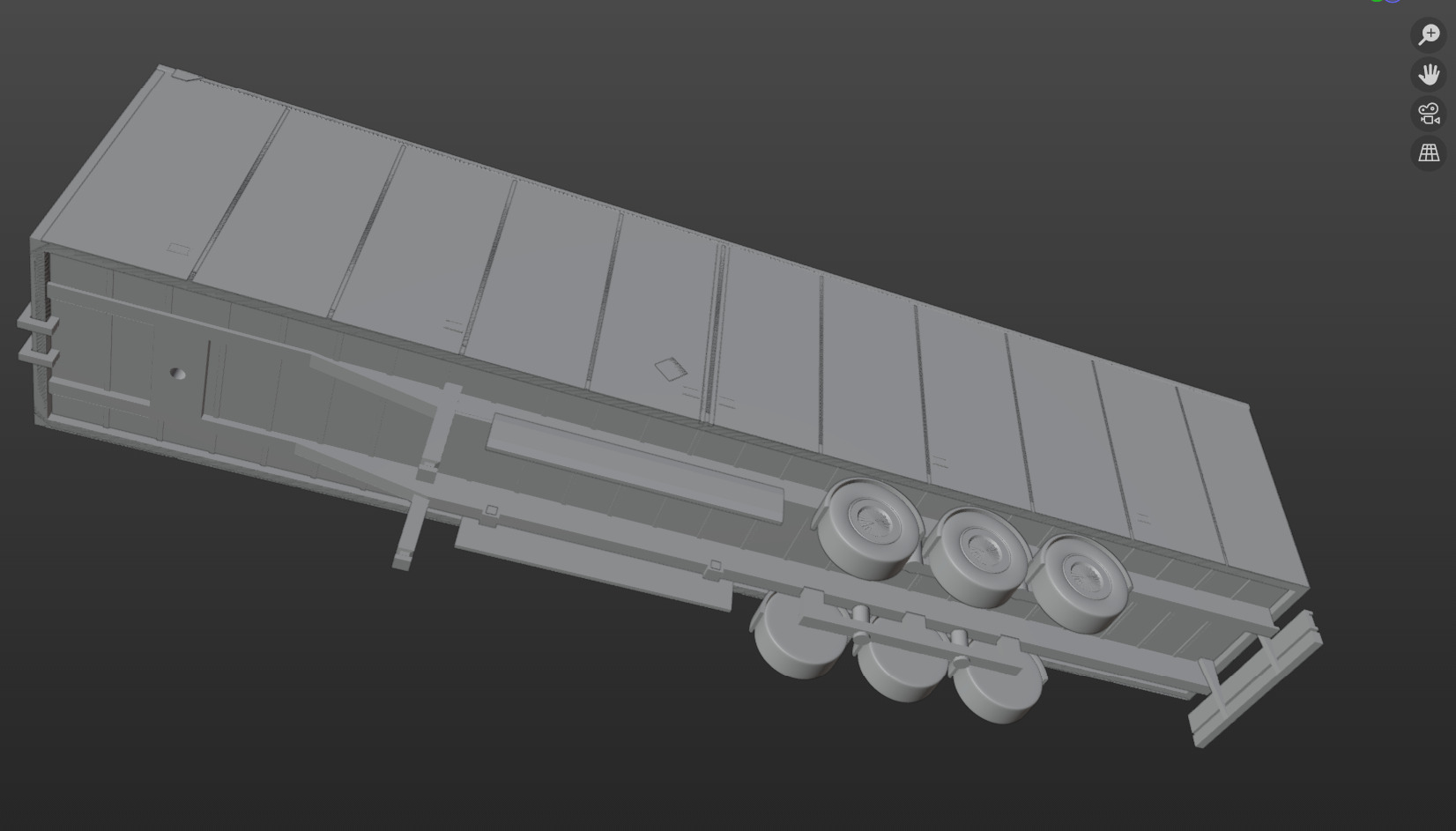 Pre supported H0 1 87 scale box trailer proxy 3D print model_15
