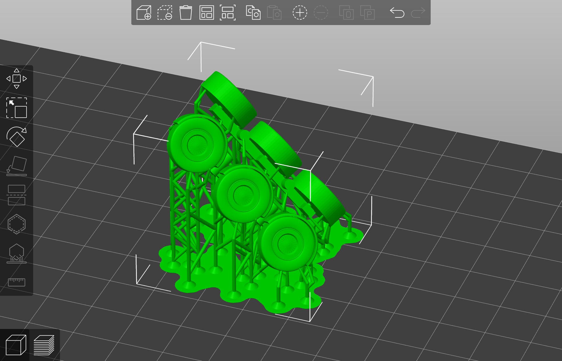Pre supported H0 1 87 scale box trailer proxy 3D print model_8