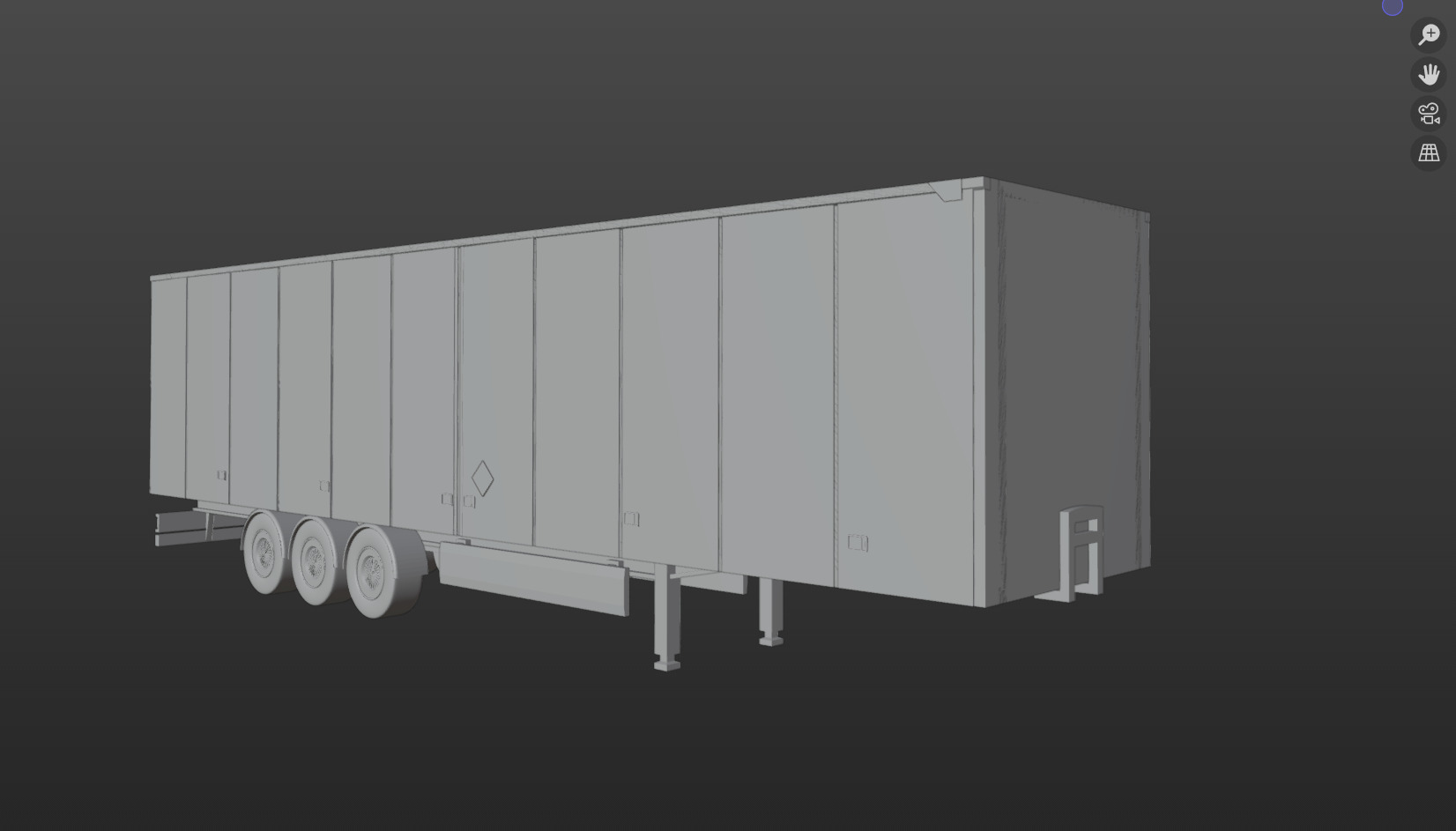 Pre supported H0 1 87 scale box trailer proxy 3D print model_17