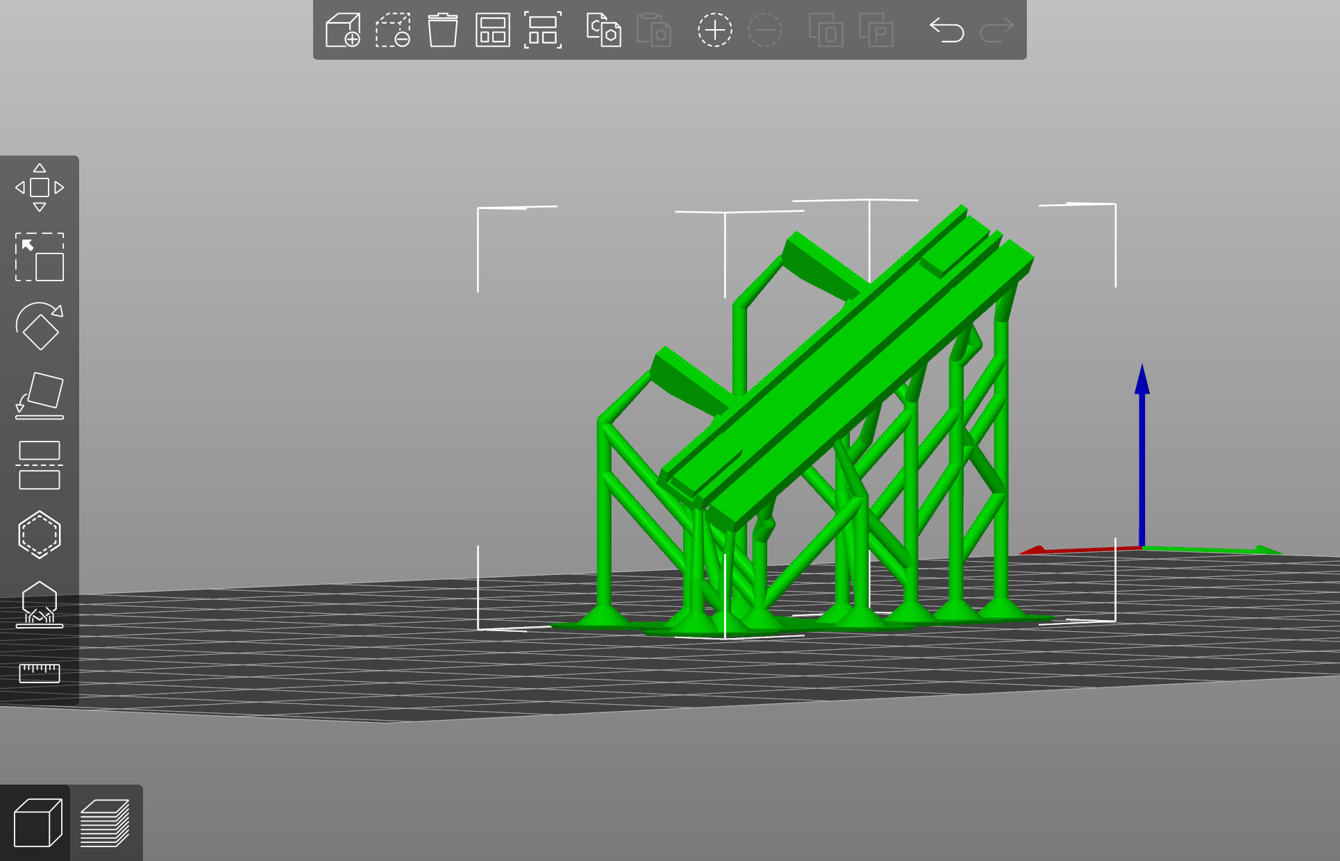 Pre supported H0 1 87 scale box trailer proxy 3D print model_7