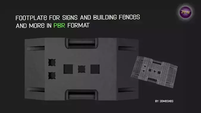 Footplate for signs and building fences and more