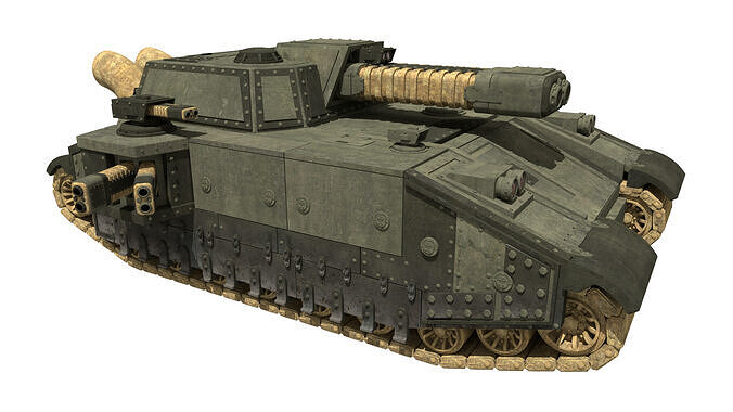 Futuristic tank model 3D model