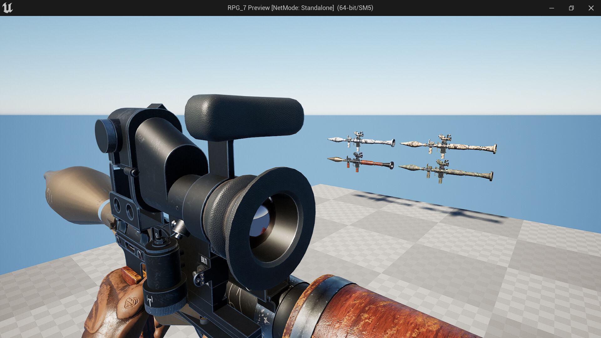 RPG 7 Rocket Fps - Tps Low-poly 3D model_12