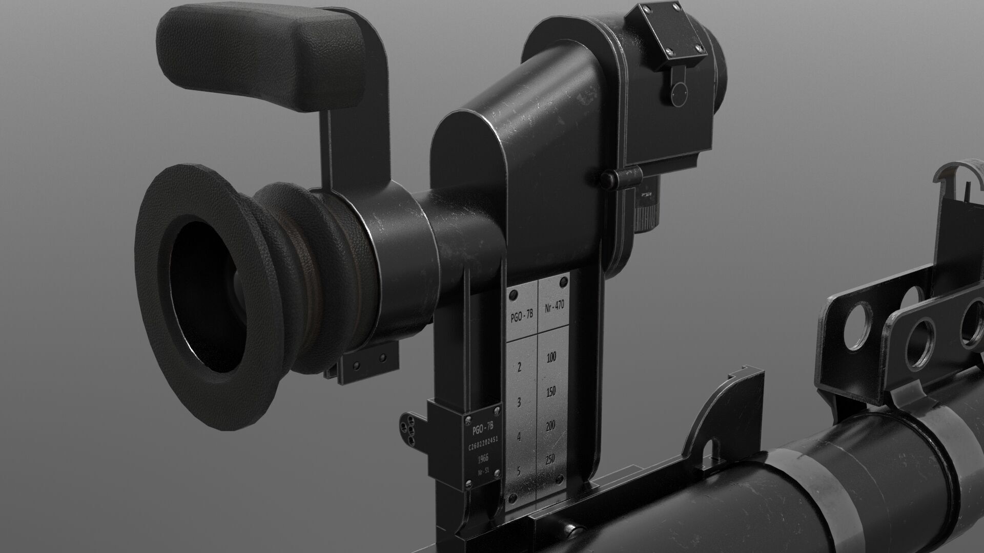 RPG 7 Rocket Fps - Tps Low-poly 3D model_8