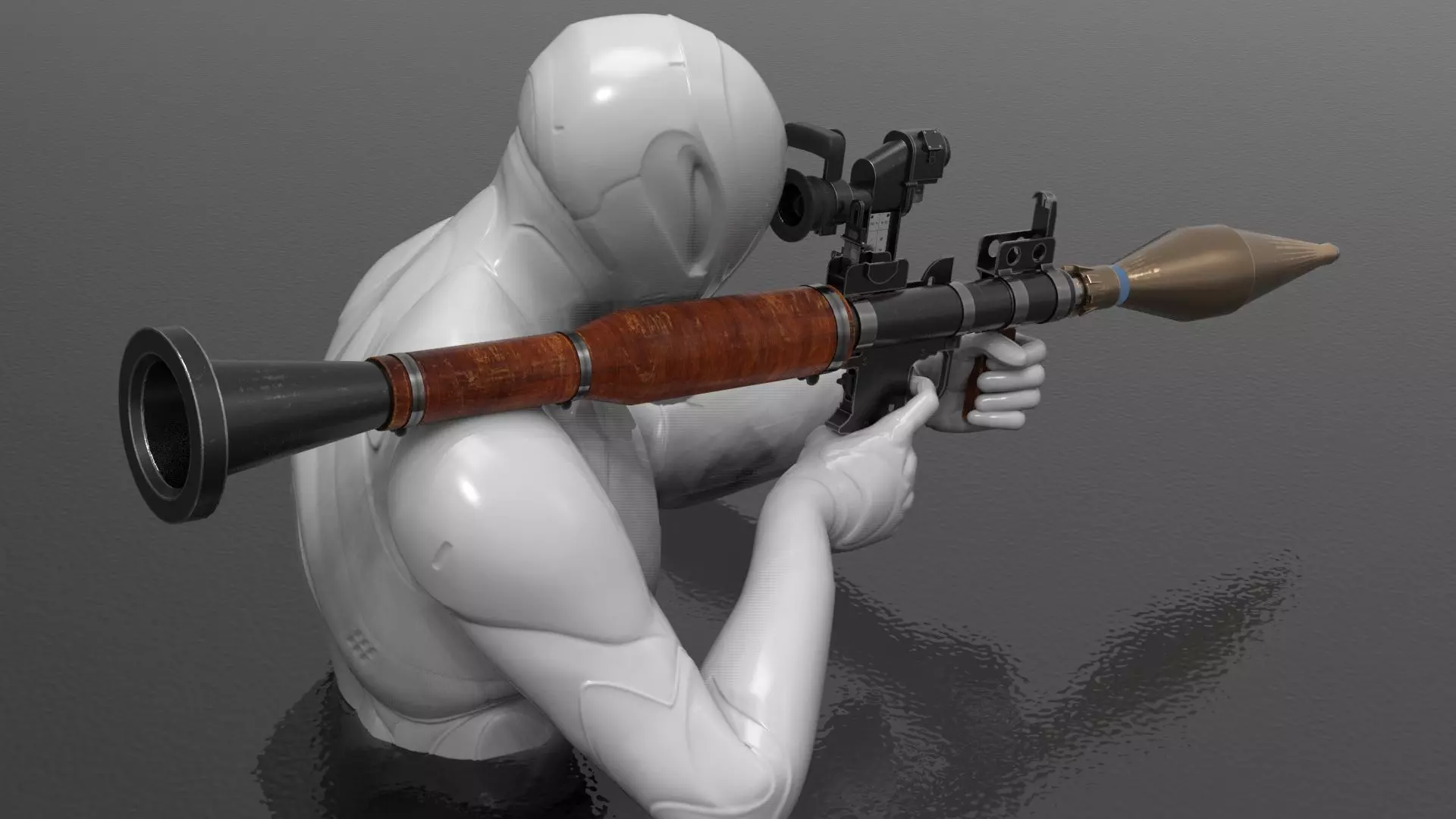 RPG 7 Rocket Fps - Tps Low-poly 3D model_0