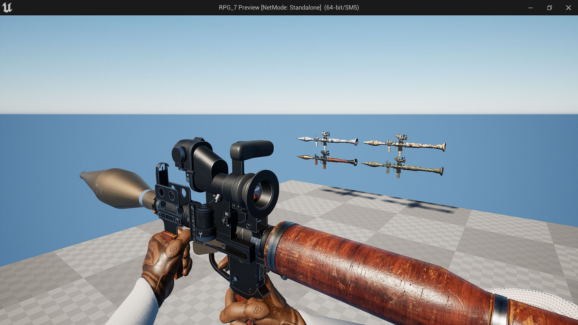 RPG 7 Rocket Fps - Tps Low-poly 3D model_11