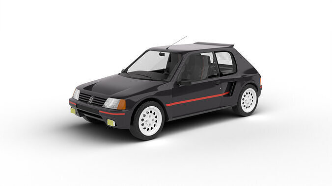 Peugeot 205 Turbo 16 1984 3d model 3D model