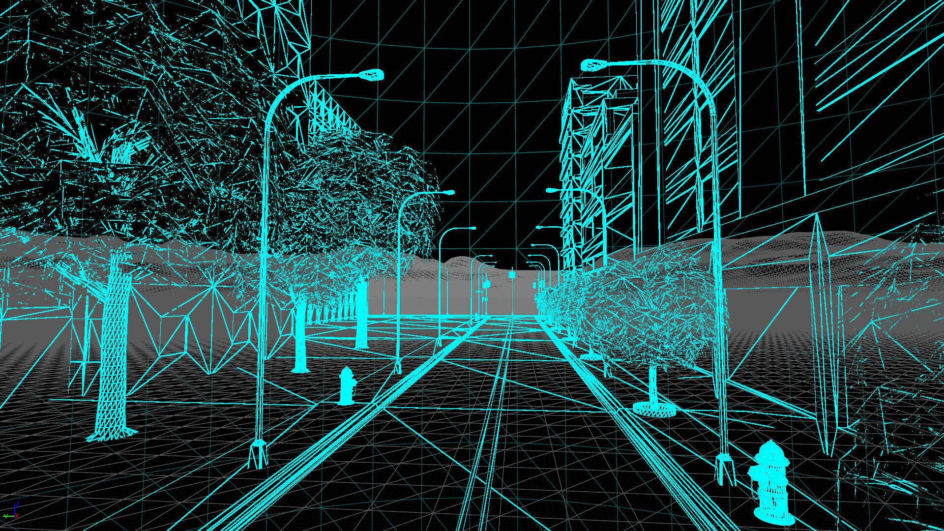 City Downtown Skyscraper Street - Unreal - Lot 07 Low-poly 3D model_25