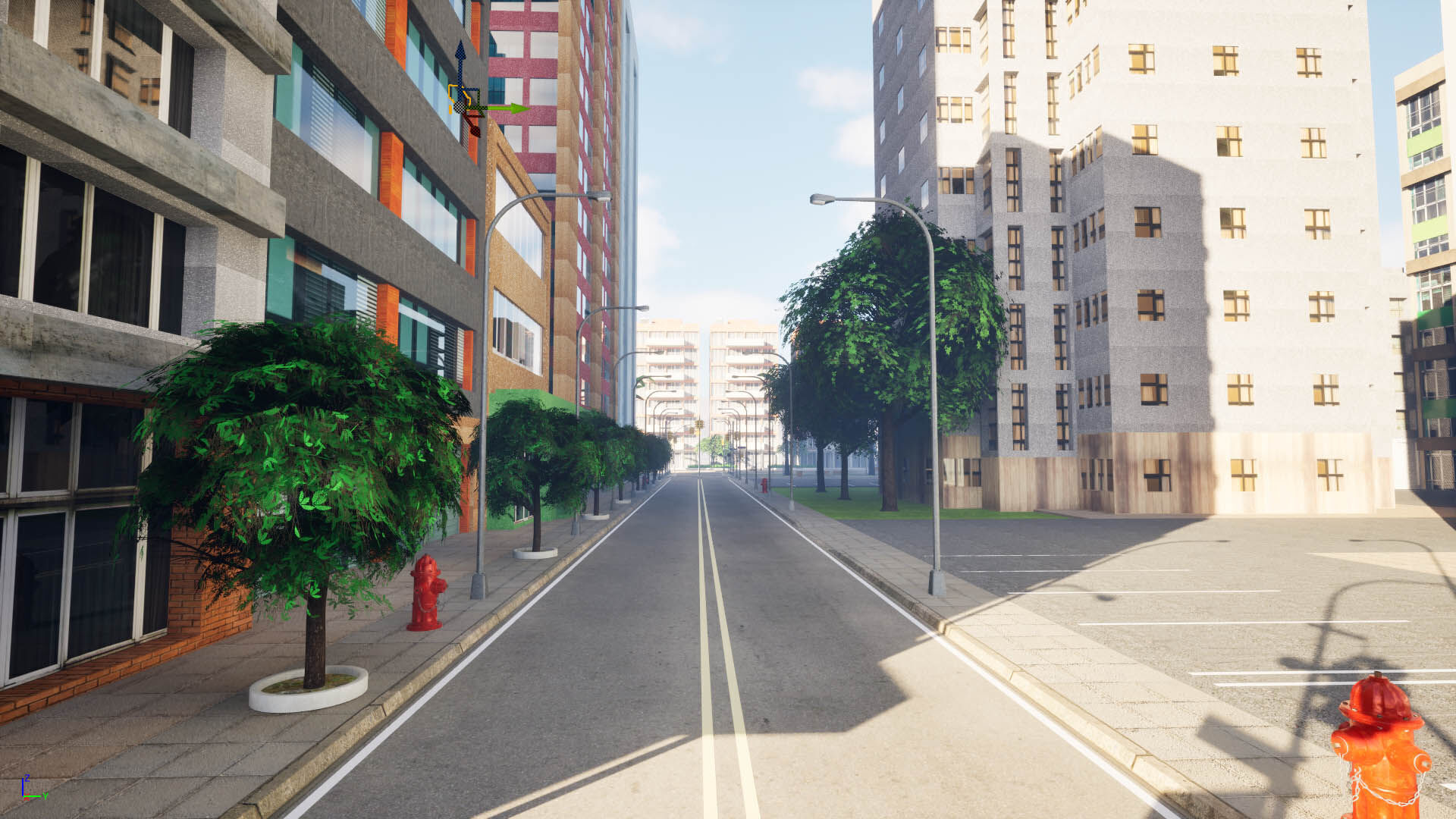 City Downtown Skyscraper Street - Unreal - Lot 07 Low-poly 3D model_2