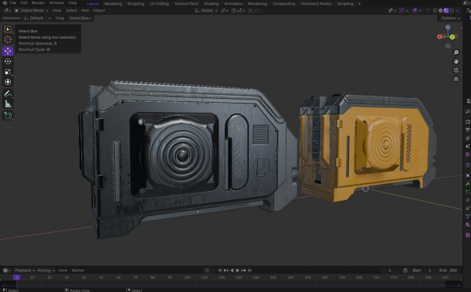 Sci fi Server Low-poly 3D model_19