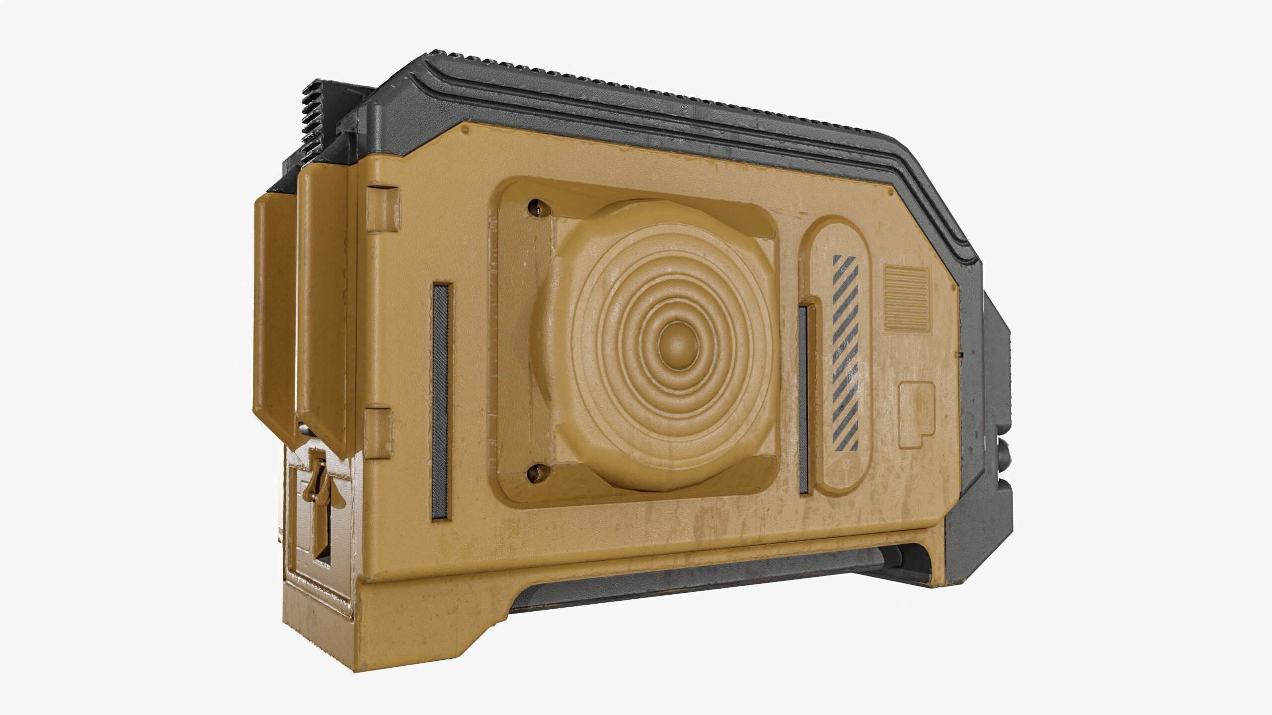 Sci fi Server Low-poly 3D model_15