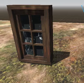 horror window Free low-poly 3D model