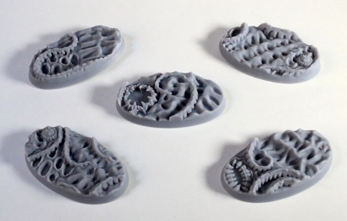 Daemon Scourge Bases - 60x35mm 3D print model_1