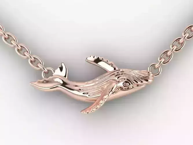  Blue whale pendant