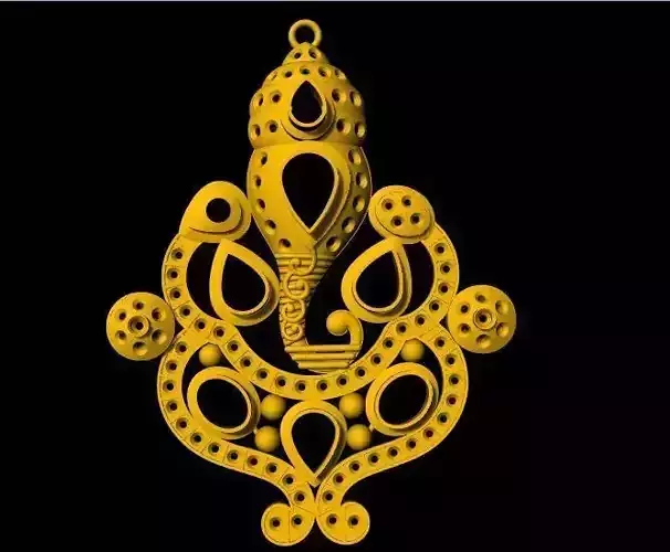 ganesh pendant 3dm file