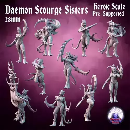 Daemon Scourge Sisters 3D print model