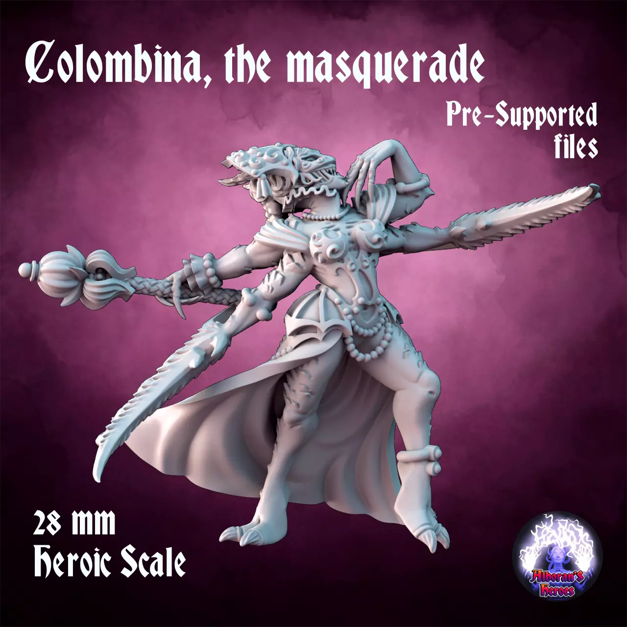 Colombina - the masquerade 3D print model