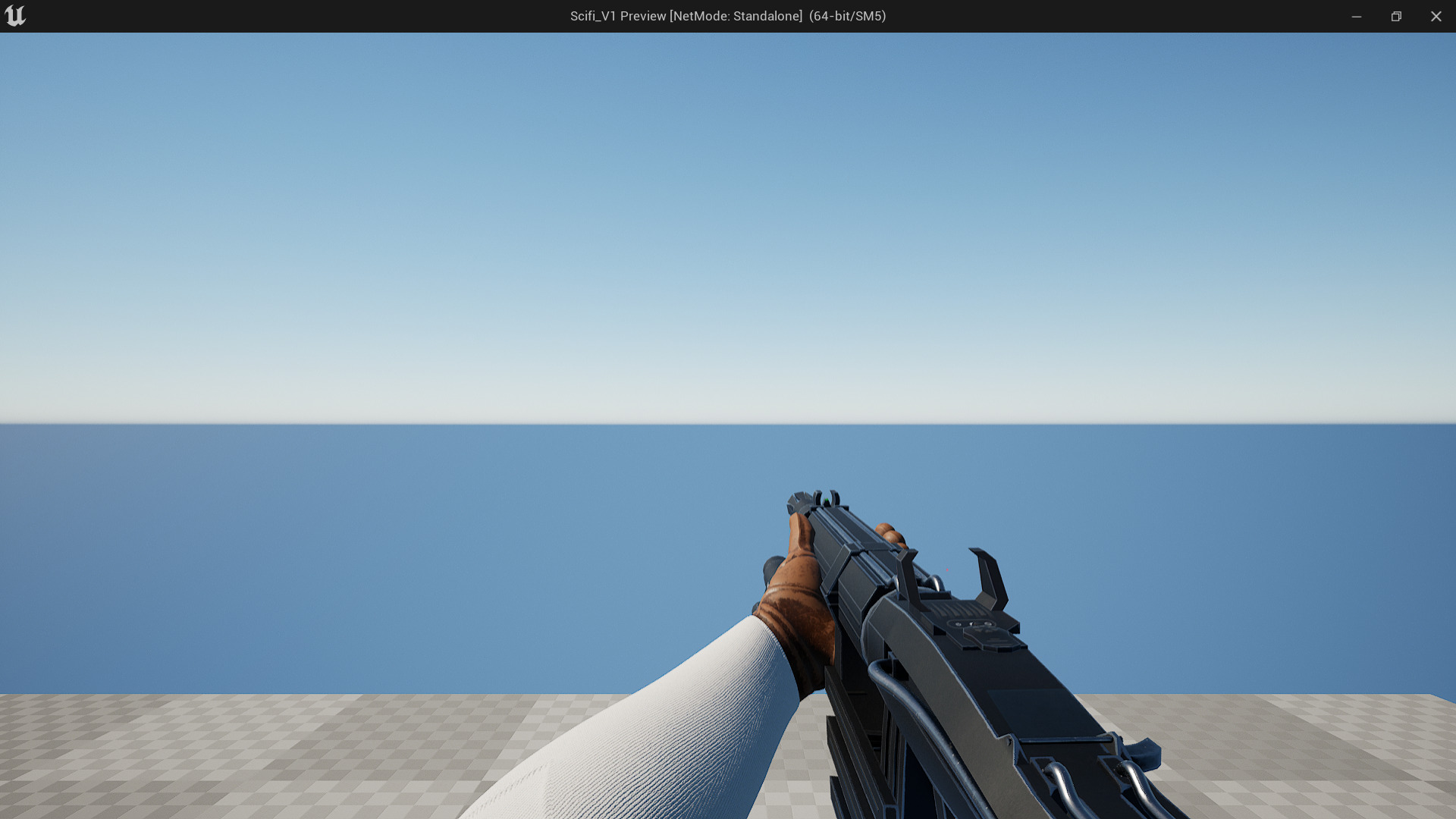 Scifi Gun Fps - Tps Low-poly 3D model_9