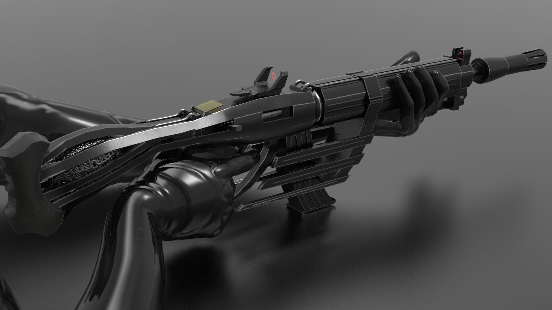Scifi Gun Fps - Tps Low-poly 3D model_6