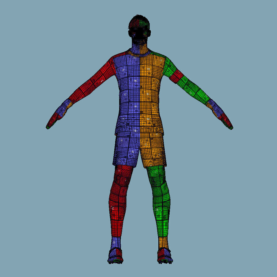 T-Pose Rigged Manuel Neuer Bayern Munich 2025 3D model_8