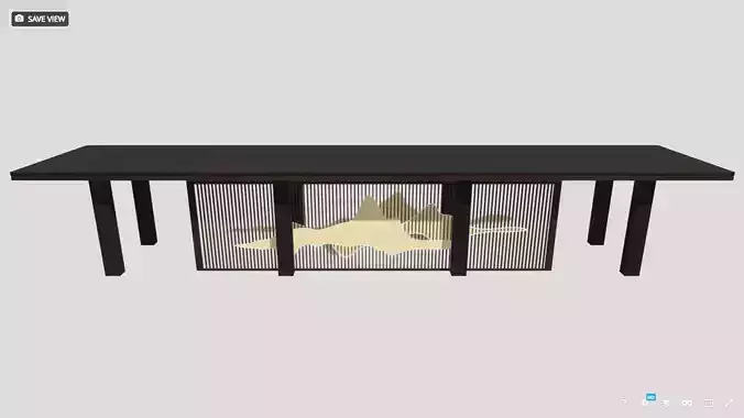 Neo-Chinese New Chinese Style Corridor Oriental Architecture 3D model