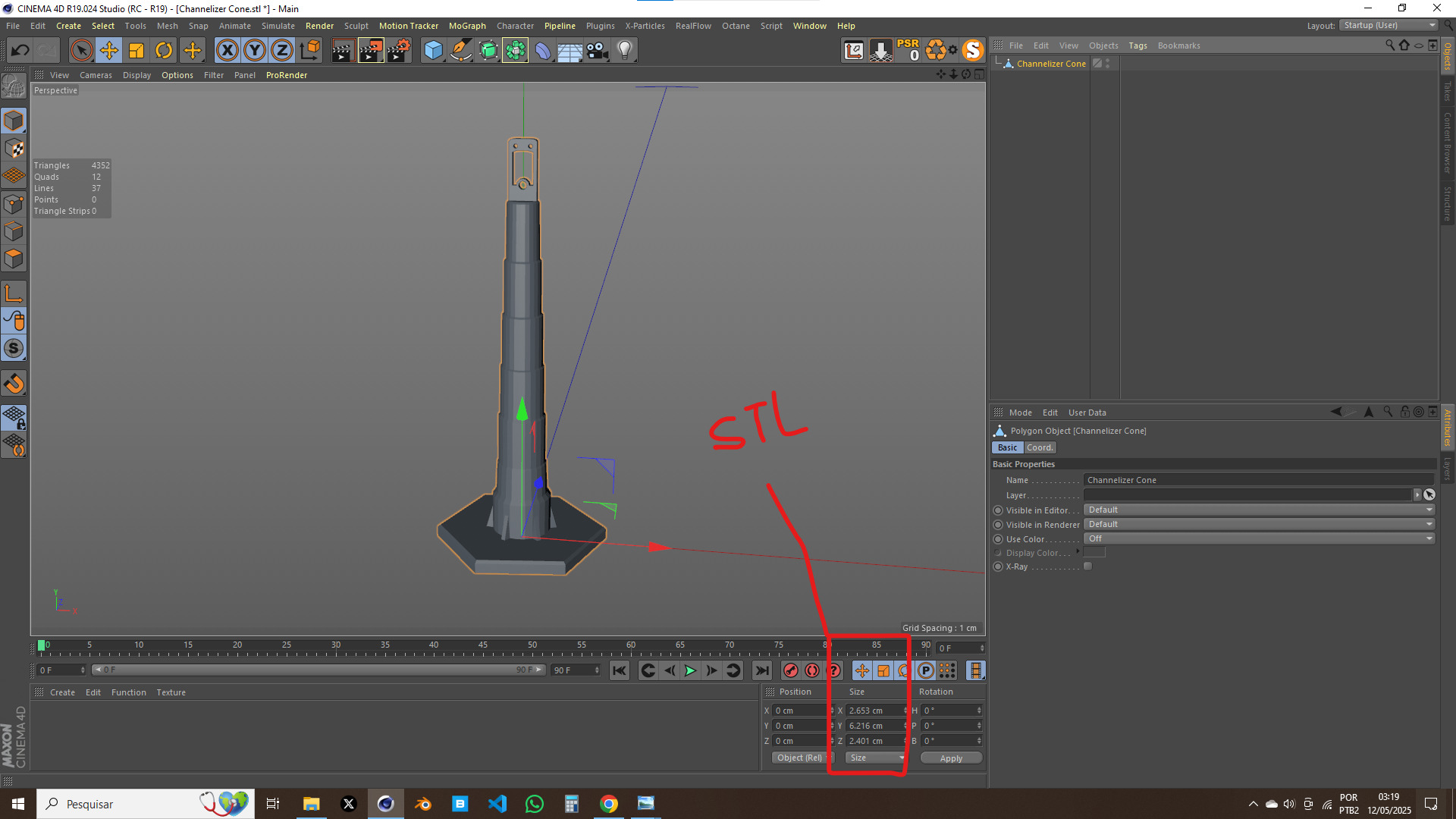 Channelizer Cone 3D model_13