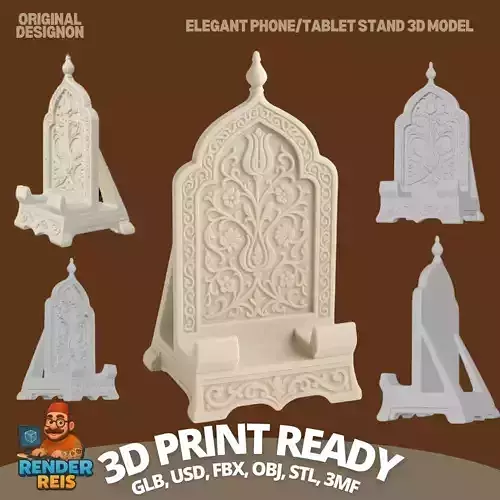 Crown Your Tech with Eastern Elegance Ottoman 3D print model