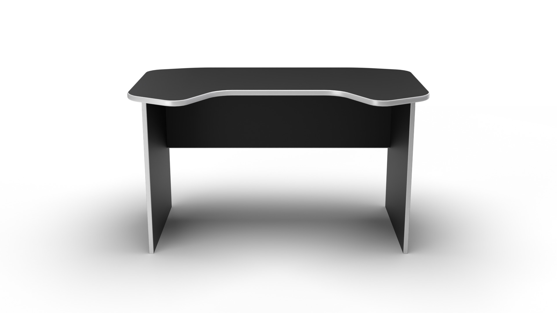 Ergonomic Computer Desk 1350x825x760 mm Modern 3D Furniture Low-poly 3D model_2