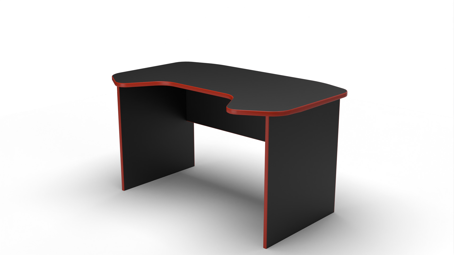 Ergonomic Computer Desk 1350x825x760 mm Modern 3D Furniture Low-poly 3D model_5