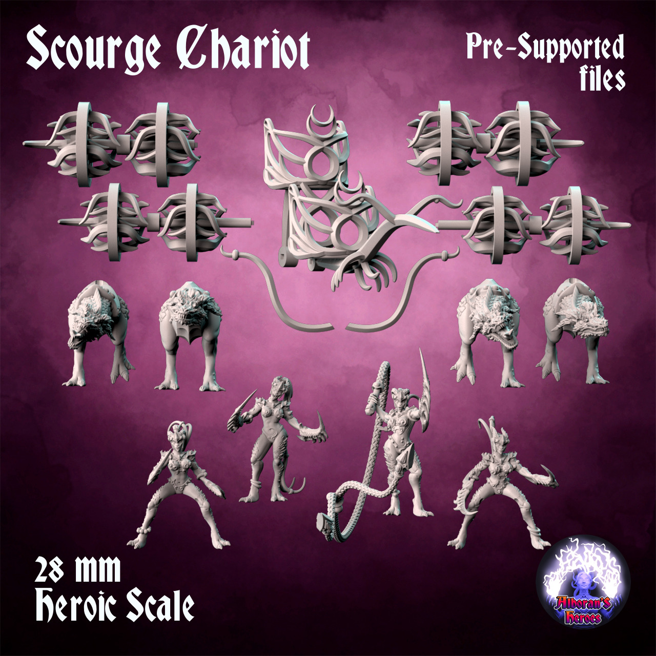 Scourge Chariot - Cavalcade of death 3D print model_2