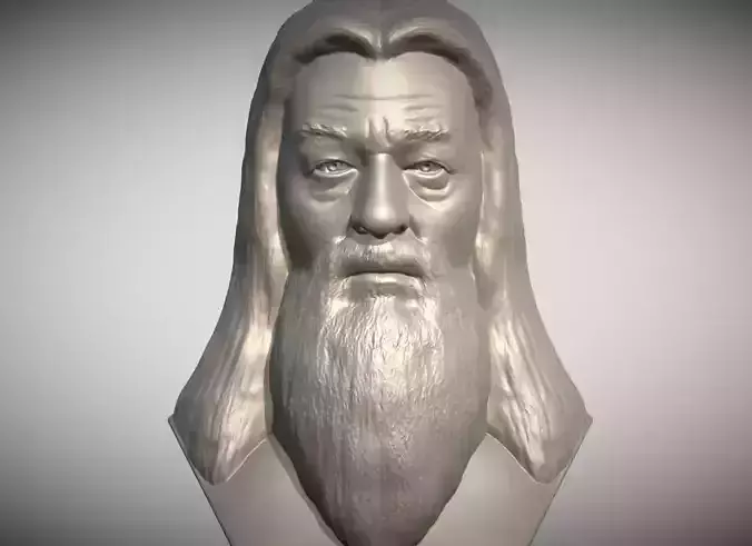 Albus Dumbledore from Harry Potter bust 3D print model