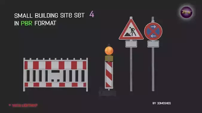 Small Building Site Set 4 in PBR format