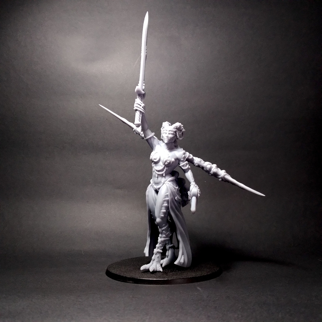 Champion Lord- Scourge Daemon - Multiple weapon options 3D print model_20