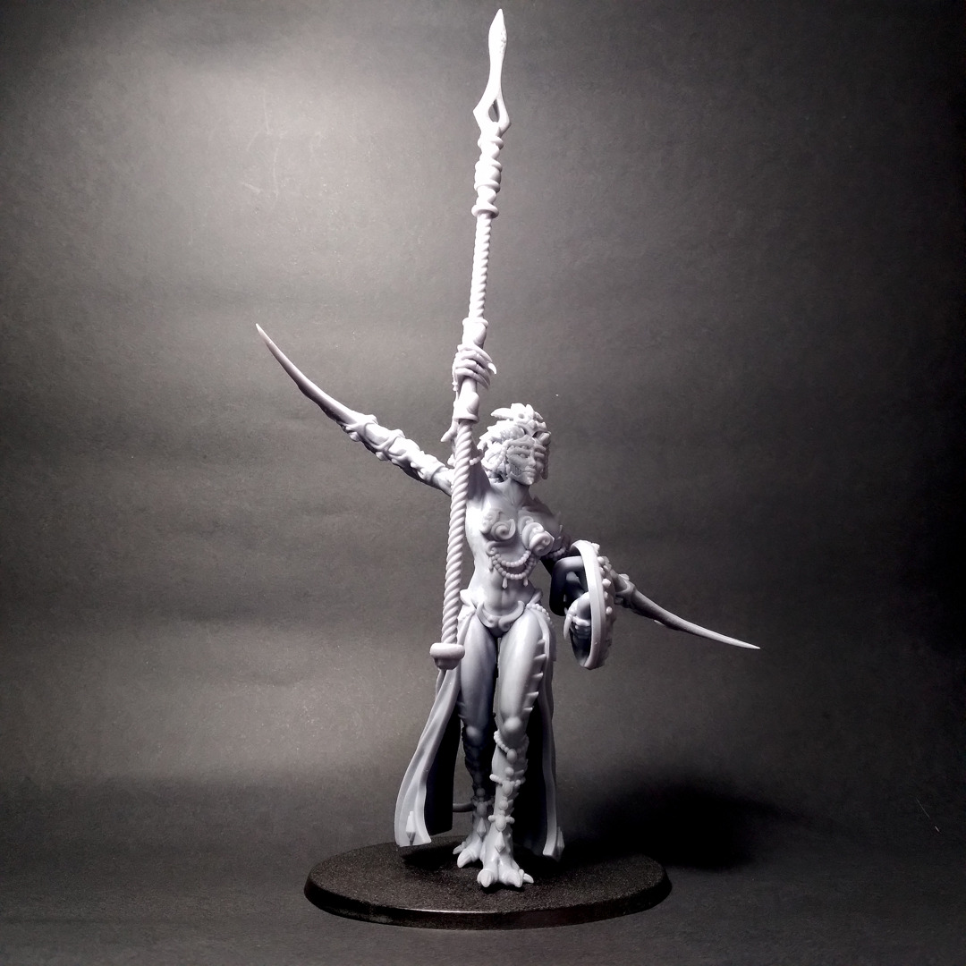 Champion Lord- Scourge Daemon - Multiple weapon options 3D print model_8