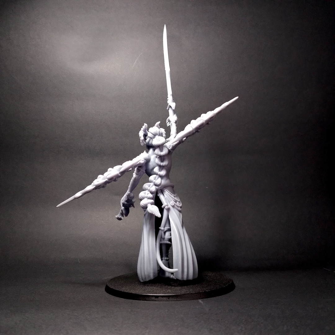 Champion Lord- Scourge Daemon - Multiple weapon options 3D print model_23