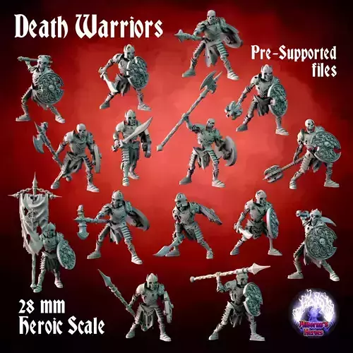 Death warriors - 15pcs 3D print model