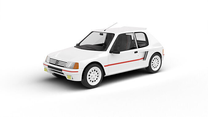 Peugeot 205 Turbo 16 1984 3d model 3D model