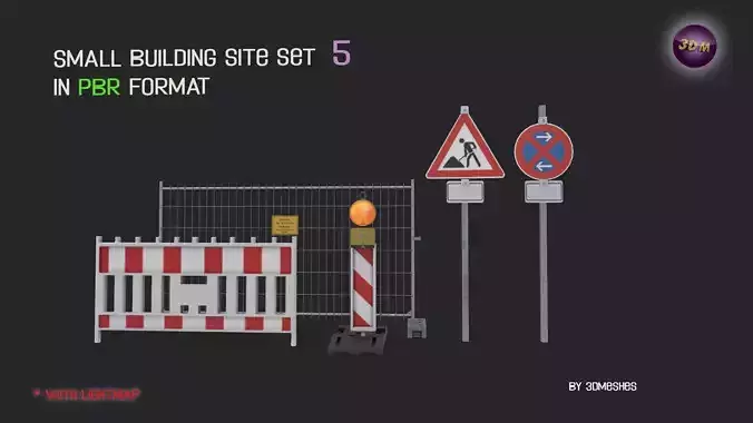 Small Building Site Set 5 in PBR format
