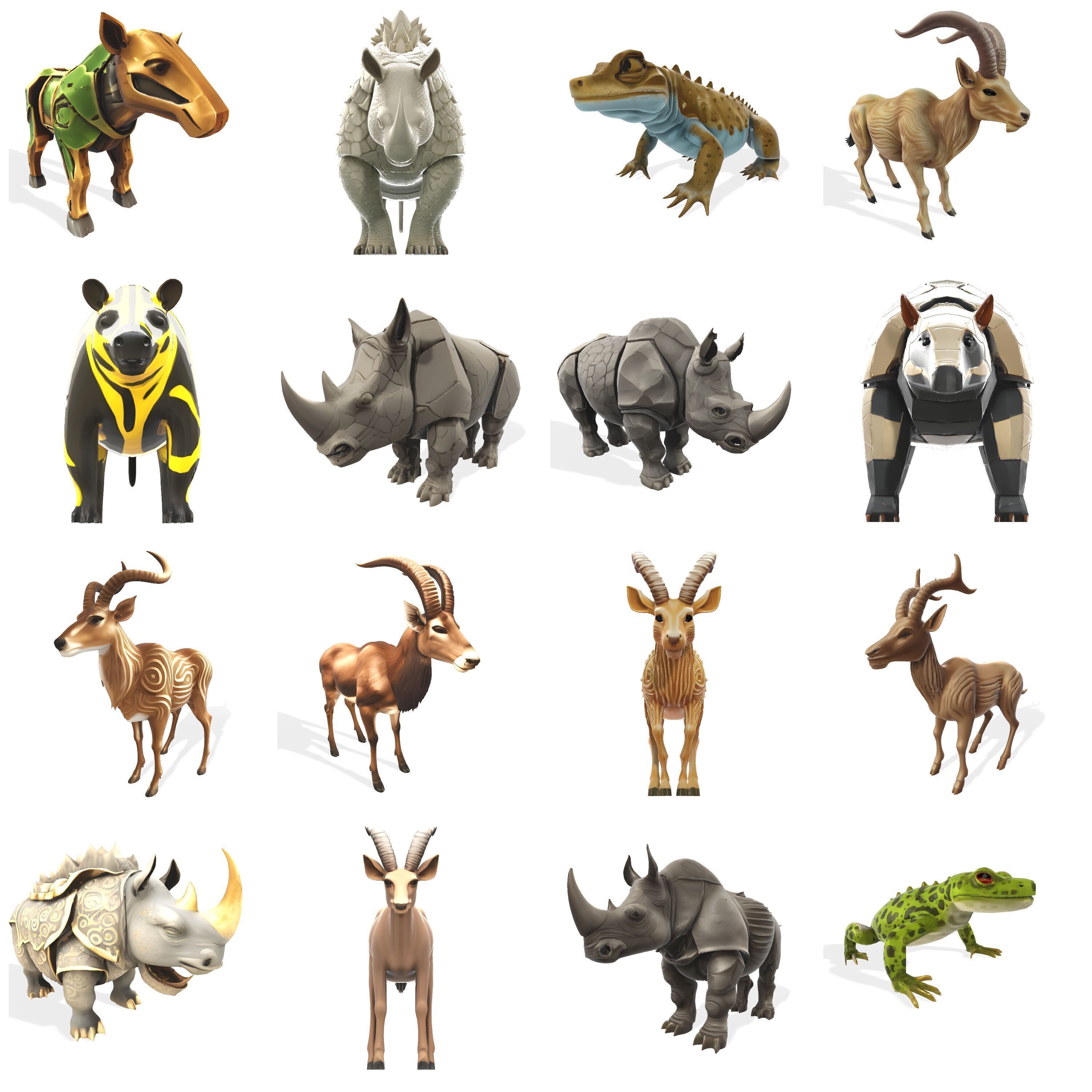 Safari Guardians - Mythical Animal Collection 3D print model_1