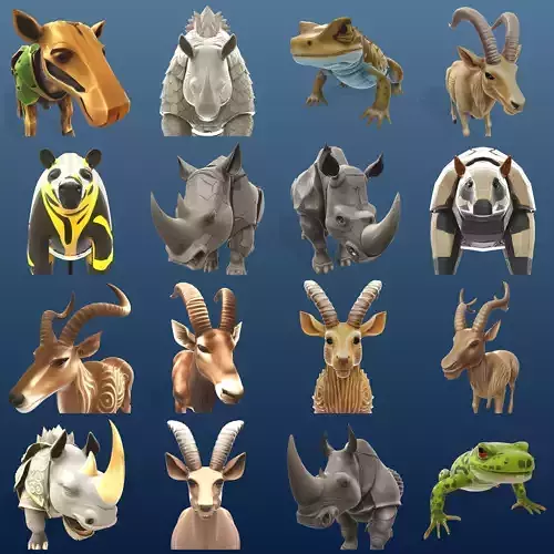 Safari Guardians - Mythical Animal Collection 3D print model
