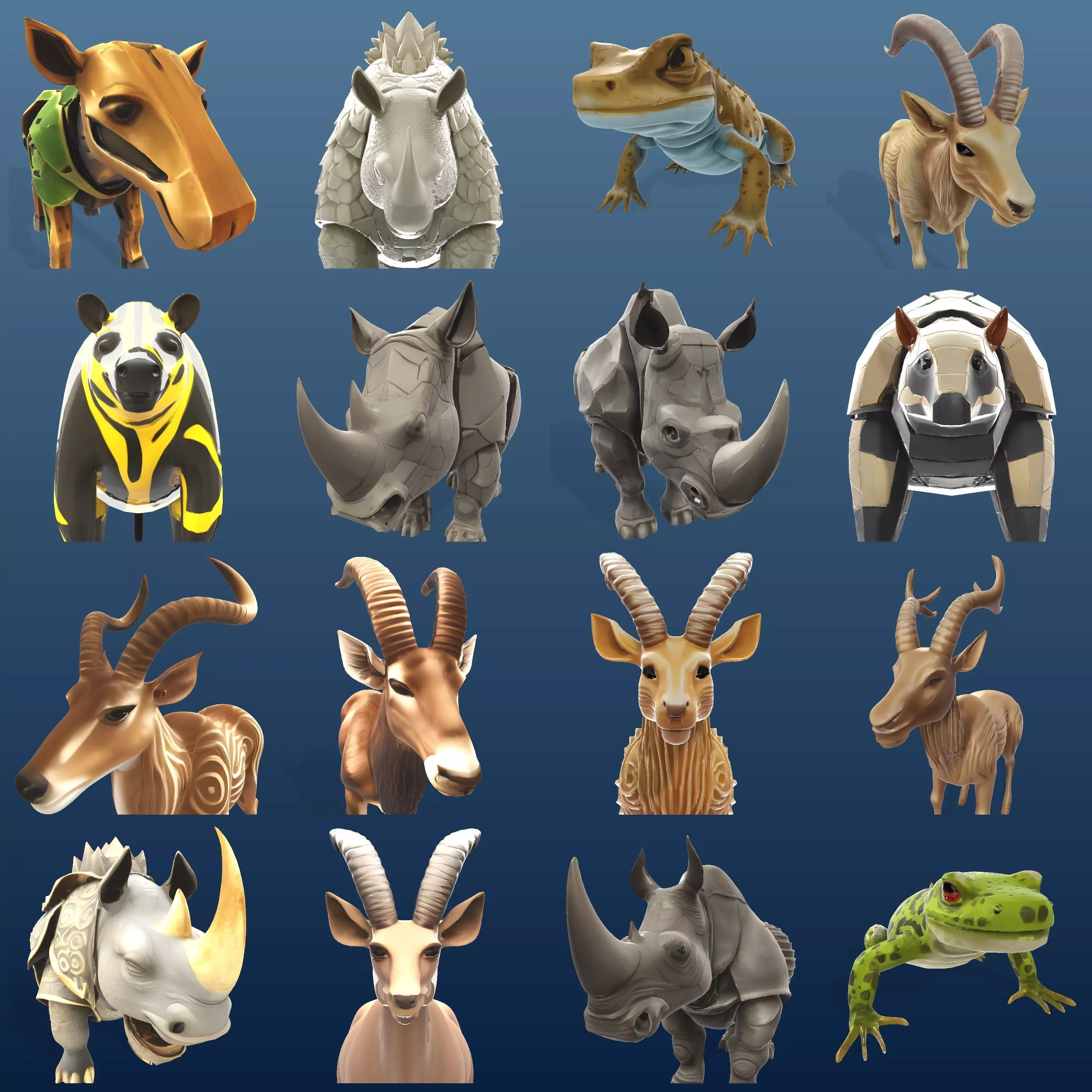 Safari Guardians - Mythical Animal Collection 3D print model_0