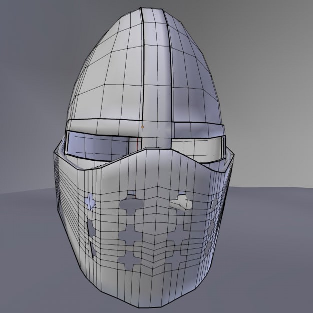 3D Model Crusader Helmet 3D model_5