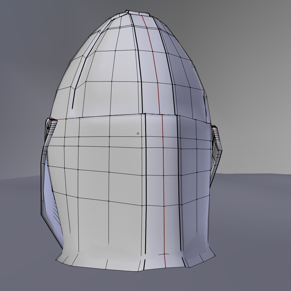 3D Model Crusader Helmet 3D model_7