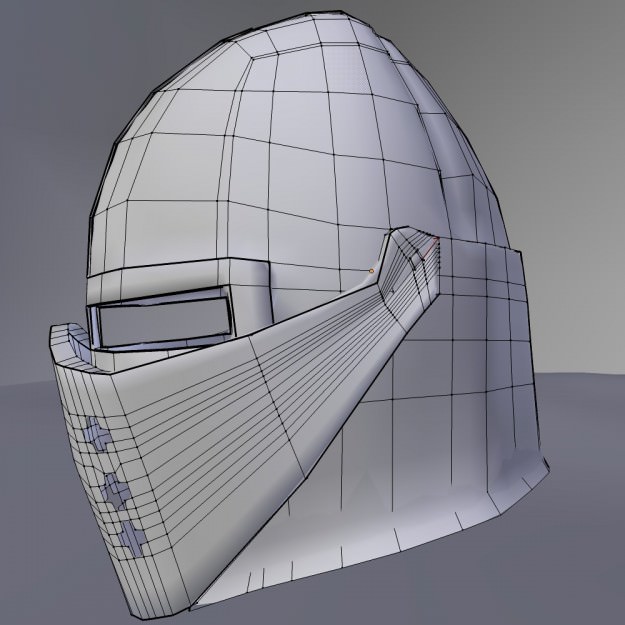 3D Model Crusader Helmet 3D model_6