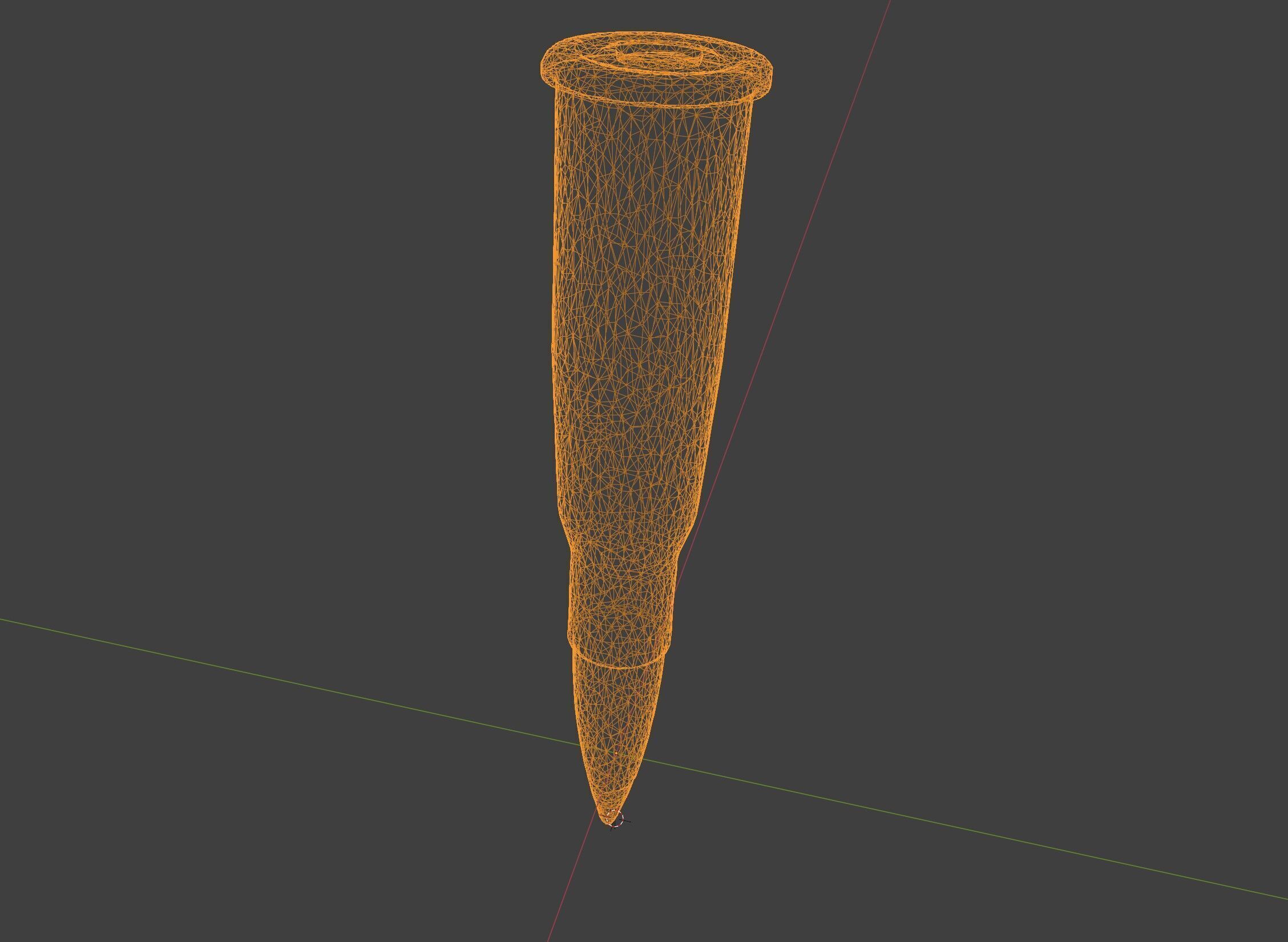 rifle bullet Low-poly 3D model_2