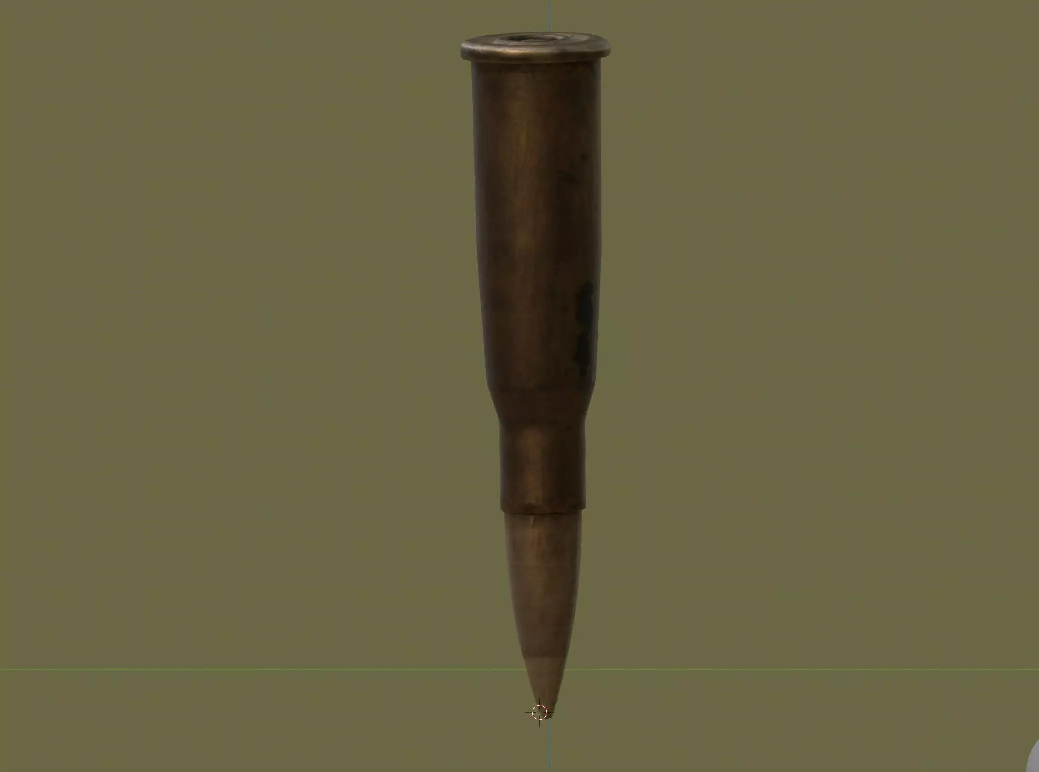 rifle bullet Low-poly 3D model_0