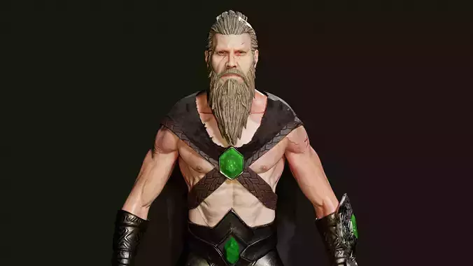 warrior 3d character 