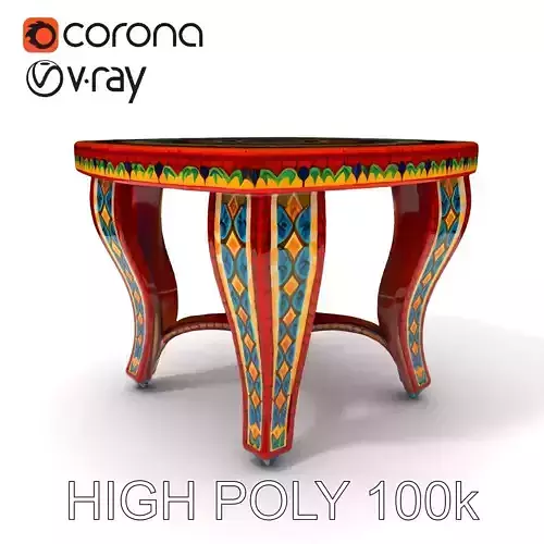 Mosaic Coffee Table D Model Pack