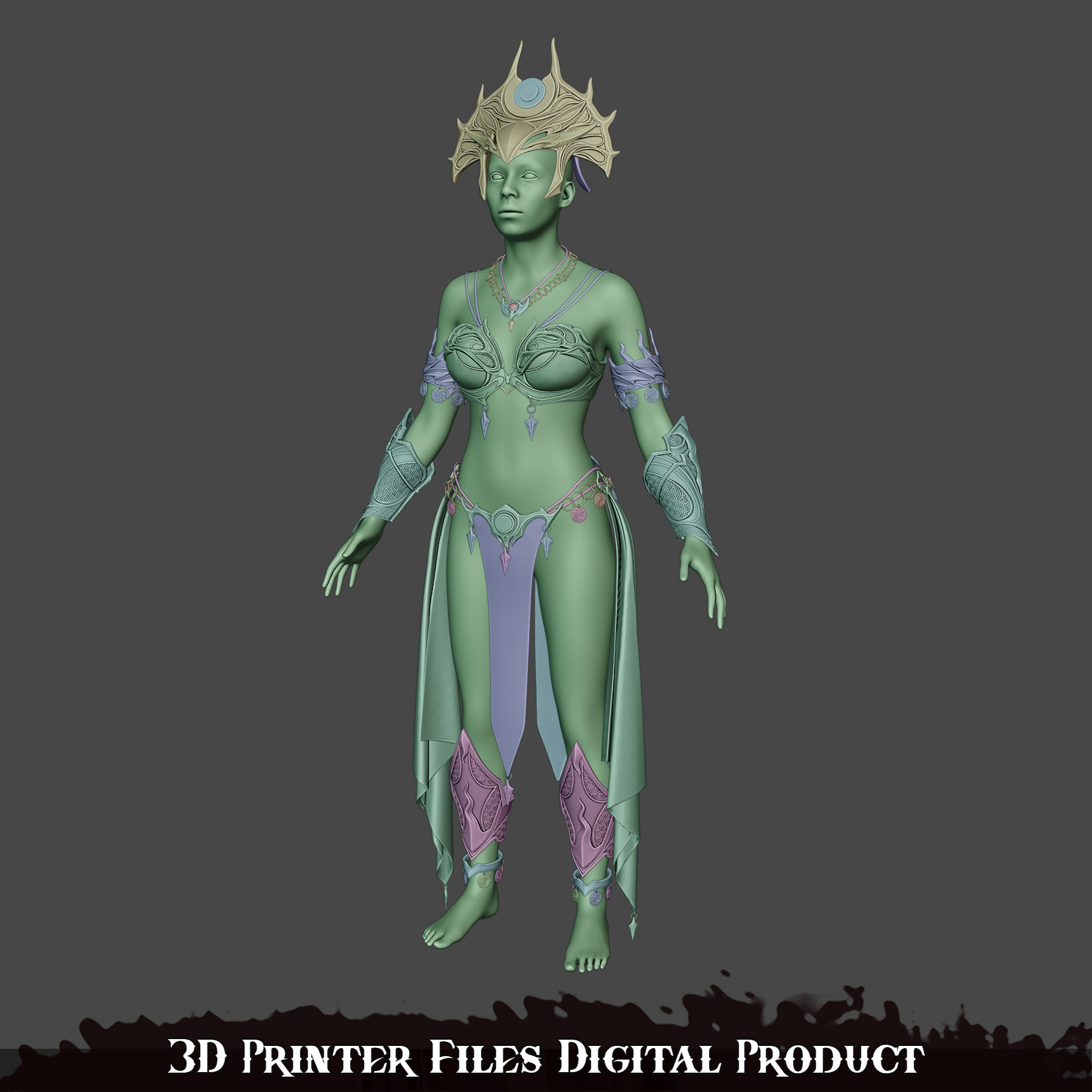 Fantasy Shar Cosplay Accessories Baldurs Gate 3 3D print model_22