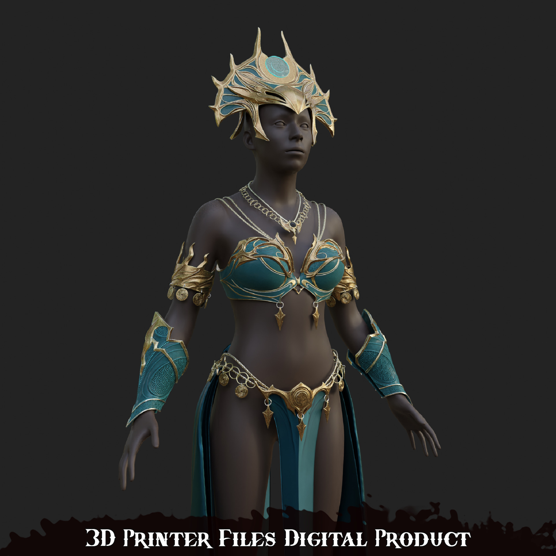 Fantasy Shar Cosplay Accessories Baldurs Gate 3 3D print model_17